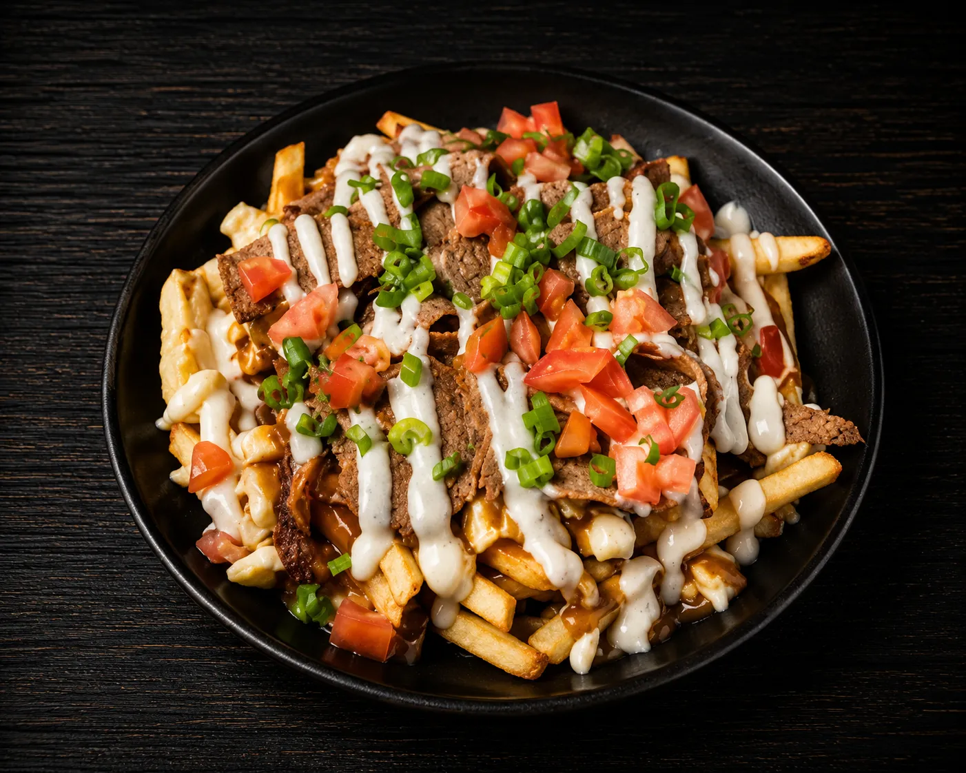 Donair Poutine delivery to Riverside, Calgary from Bizarre Gastro Pub